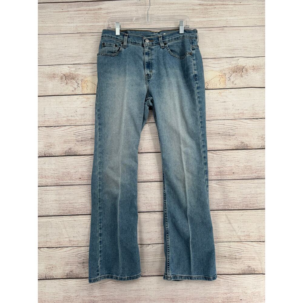 Vintage Y2K Levi's 515 Lower Rise‎ Bootcut Jeans Womens 12 Blue Light Wash Denim